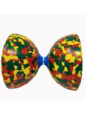 Professional 4.5 inch Dream Jester Diabolo Juggling Toy Colorful Camo Print
